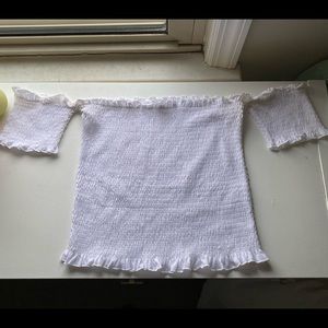 JcPenney off the shoulder crop top